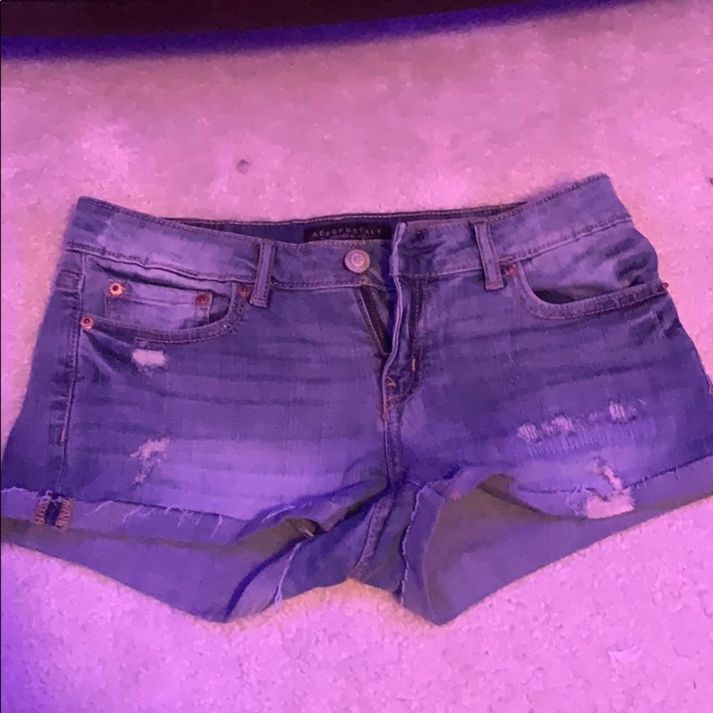 Light blue Aeropostale jean shorts